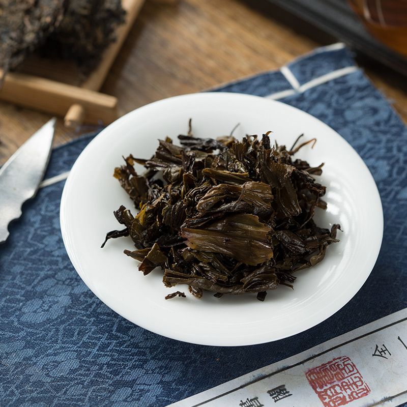 湖南安化正宗黑茶金花茂盛白沙溪獲磚茶匠心獲磚1kg